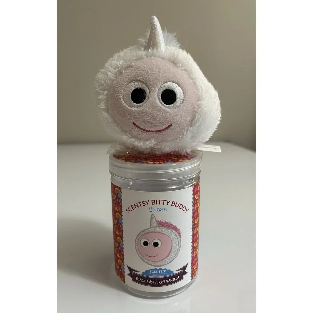 SCENTSY BITTY‎ BUDDY UNICORN BLACK RASPBERRY VANILLA SCENT PLUSH (ML100)